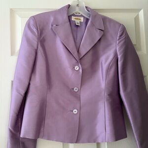 Talbots Lilac Blazer Structured Suit Jacket